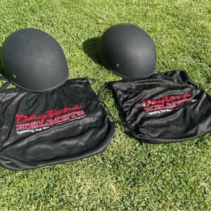 Medium & Large Daytona Helmets Half Skull Cap Motorcycle Helmet – DOT Approved